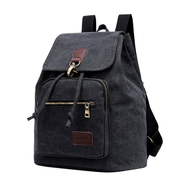 Details about   Men Women Leather Backpack Shoulder Laptop Bag Vintage School Travel Rucksack
